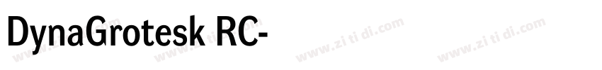 DynaGrotesk RC字体转换